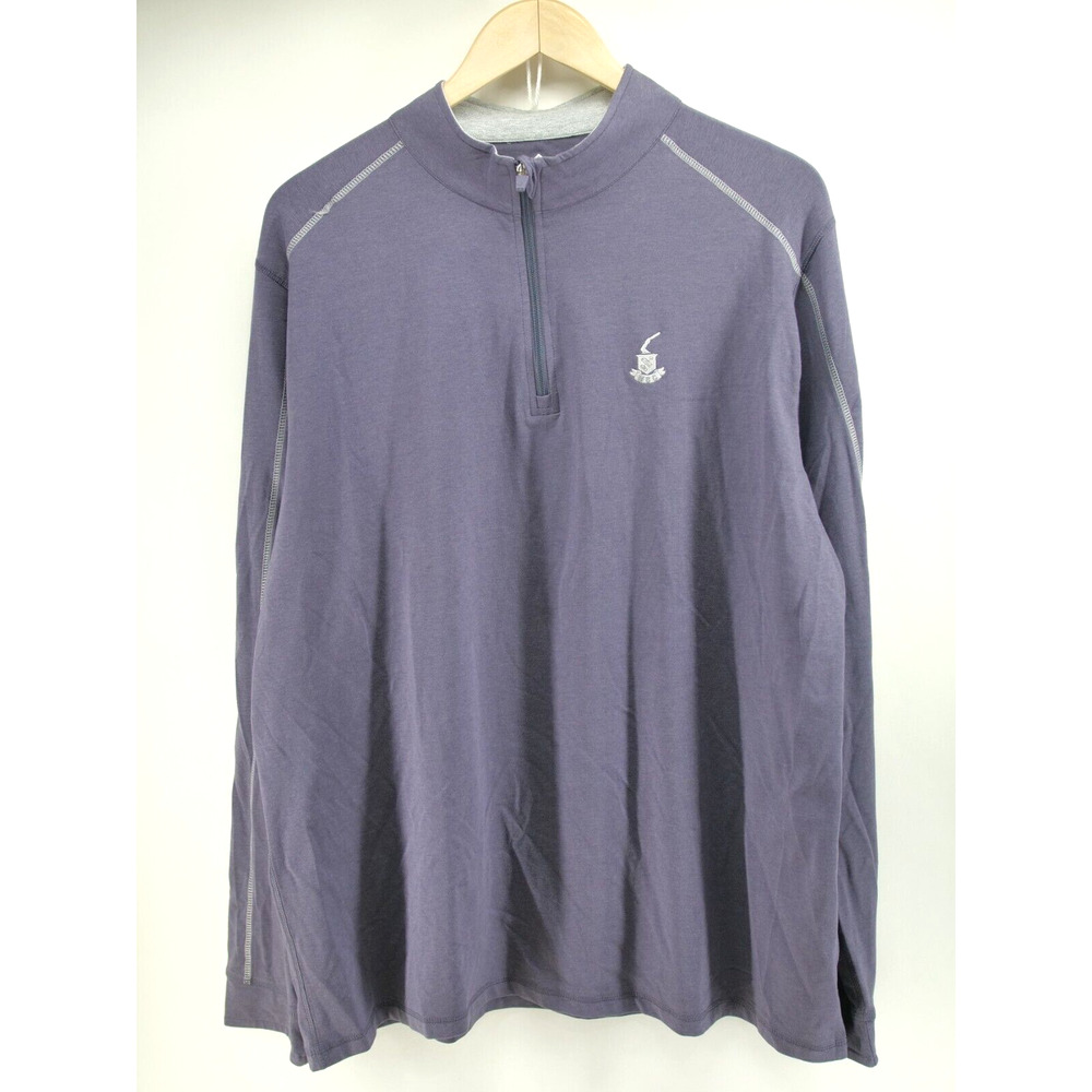 Tasc Bamboo Performance Quarter 1/4‎ Zip Pullover Men's XL Purple